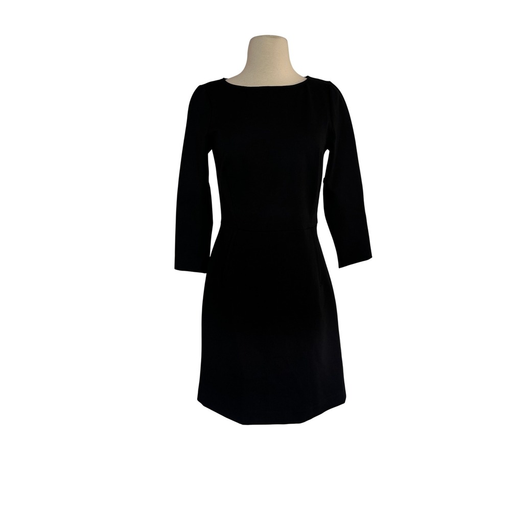 Spanx The Perfect A-Line LBD 3/4 Sleeve Dress Classic Black Womens Size Small